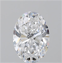 Natural Diamond 1.20 Carats, Oval with  Cut, D Color, SI1 Clarity and Certified by GIA