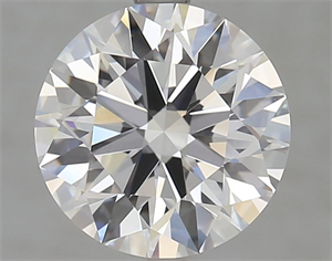 Picture of Lab Grown Diamond 3.48 Carats, Round with Excellent Cut, D Color, IF Clarity and Certified by GIA