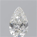 Natural Diamond 0.70 Carats, Pear with  Cut, H Color, VS2 Clarity and Certified by GIA