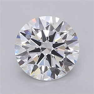 Picture of Lab Grown Diamond 1.53 Carats, Round with Ideal Cut, D Color, VVS2 Clarity and Certified by IGI