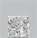 Natural Diamond 1.01 Carats, Princess with  Cut, H Color, IF Clarity and Certified by GIA
