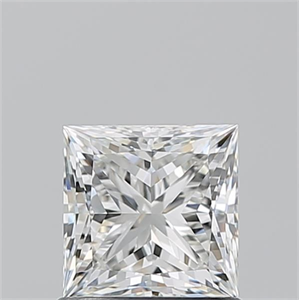 Picture of Natural Diamond 1.01 Carats, Princess with  Cut, H Color, IF Clarity and Certified by GIA