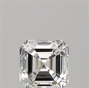 Foto Diamante Natural 0.72 quilates, Asscher , Color H, claridad VS1 y certificado GIA de
