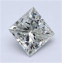 Diamante Natural 1.08 quilates, Princesa , Color J, claridad VVS1 y certificado GIA