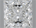 Natural Diamond 1.51 Carats, Princess with  Cut, F Color, SI1 Clarity and Certified by GIA