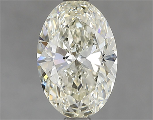 Picture of Natural Diamond 1.70 Carats, Oval with  Cut, K Color, SI1 Clarity and Certified by IGI