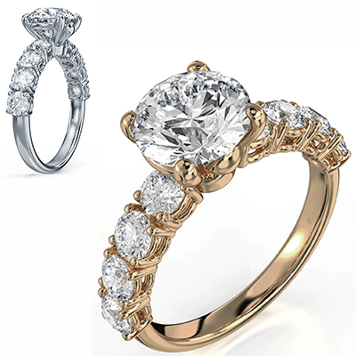 1.36 carat Lab diamonds F VVS2 Ideal Cut sides, engagement ring setting for all shapes and carats 