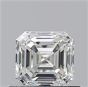 Natural Diamond 0.71 Carats, Asscher with  Cut, I Color, VVS1 Clarity and Certified by GIA