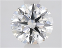 Lab Grown Diamond 1.56 Carats, Round with Ideal Cut, F Color, VS1 Clarity and Certified by IGI
