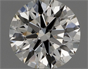Natural Diamond 0.54 Carats, Round with Excellent Cut, I Color, VS1 Clarity and Certified by GIA