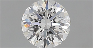 Picture of Natural Diamond 0.66 Carats, Round with Excellent Cut, F Color, VVS1 Clarity and Certified by GIA