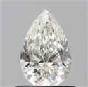 Natural Diamond 0.71 Carats, Pear with  Cut, H Color, VS1 Clarity and Certified by GIA