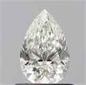 Natural Diamond 0.71 Carats, Pear with  Cut, H Color, VS1 Clarity and Certified by GIA
