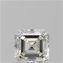 Diamante Natural 0.90 quilates, Asscher , Color J, claridad VVS1 y certificado GIA