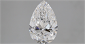 Natural Diamond 2.01 Carats, Pear with  Cut, D Color, SI1 Clarity and Certified by GIA