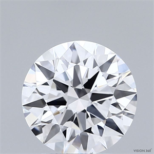 Picture of Lab Grown Diamond 2.04 Carats, Round with Ideal Cut, D Color, VVS2 Clarity and Certified by IGI
