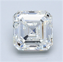 Natural Diamond 1.70 Carats, Asscher with  Cut, I Color, VS1 Clarity and Certified by GIA