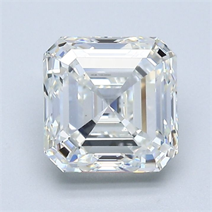 Picture of Natural Diamond 1.70 Carats, Asscher with  Cut, I Color, VS1 Clarity and Certified by GIA