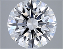 Lab Grown Diamond 3.02 Carats, Round with Ideal Cut, D Color, VVS2 Clarity and Certified by IGI