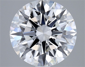 Picture of Lab Grown Diamond 3.02 Carats, Round with Ideal Cut, D Color, VVS2 Clarity and Certified by IGI