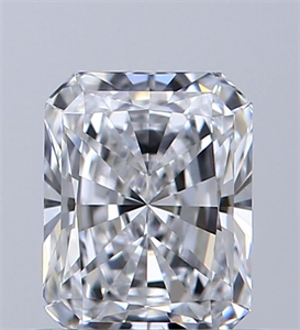 Picture of Natural Diamond 0.60 Carats, Radiant with  Cut, D Color, VVS2 Clarity and Certified by GIA