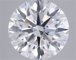 Picture of Lab Grown Diamond 2.73 Carats, Round with Ideal Cut, D Color, VVS1 Clarity and Certified by IGI