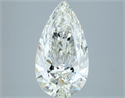 Natural Diamond 3.52 Carats, Pear with  Cut, I Color, SI1 Clarity and Certified by IGI