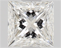 Natural Diamond 0.51 Carats, Princess with  Cut, F Color, VVS2 Clarity and Certified by GIA