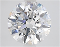 Lab Grown Diamond 3.04 Carats, Round with Ideal Cut, F Color, SI1 Clarity and Certified by IGI
