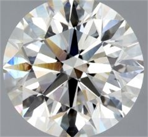 Picture of Natural Diamond 2.50 Carats, Round with Excellent Cut, I Color, SI1 Clarity and Certified by GIA