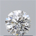 Natural Diamond 0.50 Carats, Round with Excellent Cut, G Color, VVS2 Clarity and Certified by GIA
