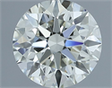 Natural Diamond 0.71 Carats, Round with Excellent Cut, J Color, VS1 Clarity and Certified by IGI