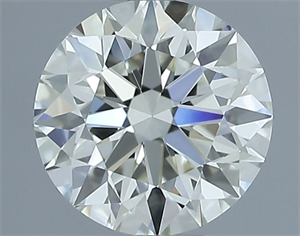 Picture of Natural Diamond 0.71 Carats, Round with Excellent Cut, J Color, VS1 Clarity and Certified by IGI