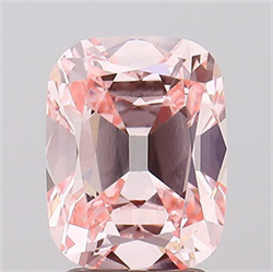 Picture of Lab Grown Diamond 2.70 Carats, Cushion with  Cut, Fancy Intense Pink Color, VS1 Clarity and Certified by IGI