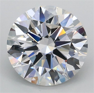 Picture of Lab Grown Diamond 2.01 Carats, Round with Ideal Cut, E Color, VS1 Clarity and Certified by IGI