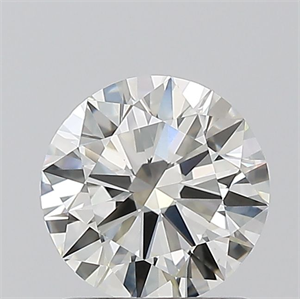 Picture of Natural Diamond 1.01 Carats, Round with Excellent Cut, J Color, VS2 Clarity and Certified by GIA
