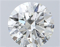 Natural Diamond 0.55 Carats, Round with Excellent Cut, J Color, IF Clarity and Certified by GIA