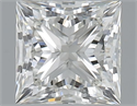 Natural Diamond 1.00 Carats, Princess with  Cut, H Color, VVS1 Clarity and Certified by IGI