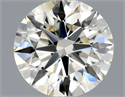 Natural Diamond 0.70 Carats, Round with Excellent Cut, K Color, VVS1 Clarity and Certified by GIA
