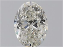 Natural Diamond 1.20 Carats, Oval with  Cut, H Color, SI2 Clarity and Certified by HRD