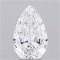 Natural Diamond 3.01 Carats, Pear with  Cut, F Color, SI1 Clarity and Certified by GIA