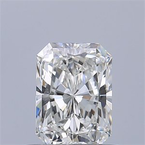 Picture of Natural Diamond 0.53 Carats, Radiant with  Cut, F Color, IF Clarity and Certified by GIA