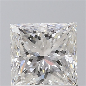 Picture of Natural Diamond 1.01 Carats, Princess with  Cut, G Color, SI2 Clarity and Certified by GIA