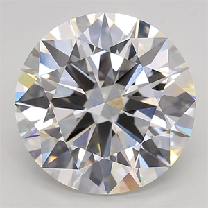 Picture of Lab Grown Diamond 7.04 Carats, Round with Ideal Cut, F Color, VVS2 Clarity and Certified by IGI
