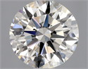 Natural Diamond 0.93 Carats, Round with Excellent Cut, J Color, SI1 Clarity and Certified by GIA