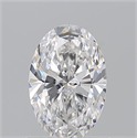 Natural Diamond 1.01 Carats, Oval with  Cut, E Color, VVS2 Clarity and Certified by GIA
