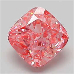 Picture of Lab Grown Diamond 2.03 Carats, CUSHION MODIFIED with  Cut, Fancy Vivid Pink Color, VS1 Clarity and Certified by IGI