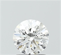 Lab Grown Diamond 1.01 Carats, Round with Ideal Cut, D Color, VVS1 Clarity and Certified by IGI