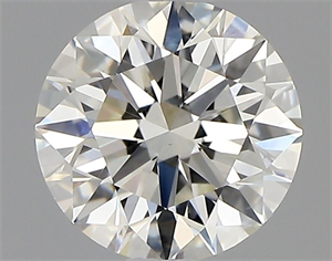 Picture of Natural Diamond 0.76 Carats, Round with Excellent Cut, J Color, VS2 Clarity and Certified by GIA