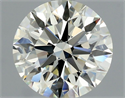 Natural Diamond 1.06 Carats, Round with Excellent Cut, L Color, IF Clarity and Certified by GIA